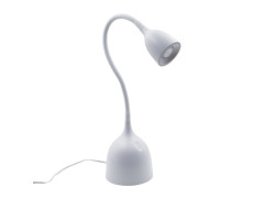 LAMPE BUREAU SWALLOW LED H37CM 3W INSPIRE PLASTIQUE BLANC