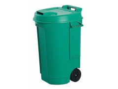 POUBELLE 110L VERT + ROUE