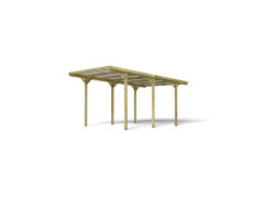CARPORT BOIS JEAN 1 VOITURE 14,2M2
