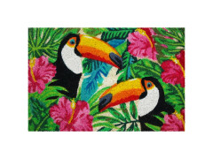 TAPIS TOUCANS 40X60 COCO BLANCHI COLORIS ASSORTIS