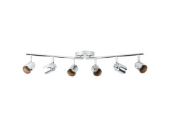 BARRE 6 SPOTS TEKLA GU10 CHROME INSPIRE
