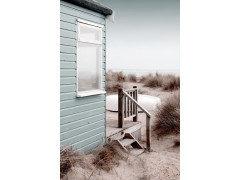 TOILE 30X45 CABANE SUR PLAGE