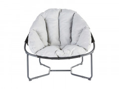 FAUTEUIL DE JARDIN NATERIAL COCOON GRIS