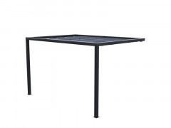 PERGOLA ADOSSEE ALUMINIUM GRIS ANTHRACITE NATERIAL MANEA 350X260CM