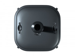 PIED PARASOL ACIER ROUE 25KG 48X48