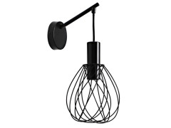 APPLIQUE MERONE E27 METAL NOIR MAT INSPIRE