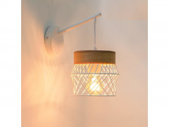 APPLIQUE KANEL E27 BLANC/BOIS INSPIRE