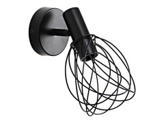 SPOT PATERE MERONE E14 METAL NOIR MAT INSPIRE