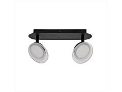 BARRE 2 SPOTS LOOB LED NOIR INSPIRE