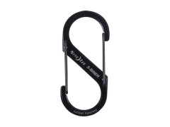 MOUSQUETON DOUBLE ENTREE INOX NOIR 5CM 4,5KG NITE IZE