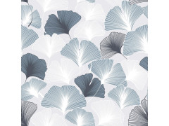 PAPIER PEINT VINYLE INTISSE GINKO KYOTO BLEU