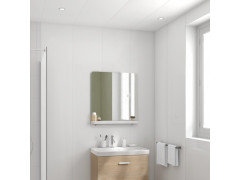 LAMBRIS PVC L.37,5CM X H.260CM X EP.8MM 4,875M2 BLANC MAT ARTENS