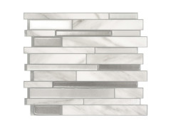 CREDENCE ADHESIVE MILANO GRIS 24,5X29,3CM LOT DE 4