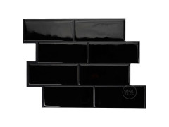 CREDENCE ADHESIVE METRO NERO 29,4X21,3CM LOT DE 4