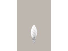 AMPOULE LED FLAMME TORSADE E14 40W OPALINE BLANC FROID OSRAM