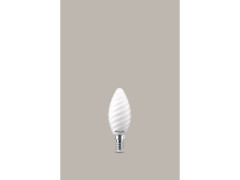 AMPOULE LED FLAMME TORSADE E14 40W OPALINE BLANC CHAUD OSRAM