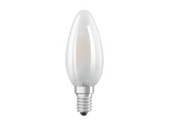 AMPOULE LED FLAMME LISSE VERRE E14 40W 470 LM OPALINE BLC CHAUD OSRAM