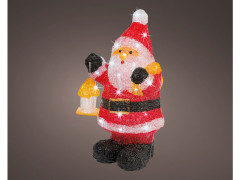 PERE NOEL EN ACRYLIQUE DECORATIF LUMINEUX