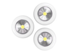 BOUTON POUSSOIR LED A PILE 3AAA BLANC NEUTRE