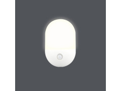 VEILLEUSE SELON PRISE DET 15LM 3000K BLANC 8.7CM