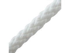 CORDE POLYPROPYLÈNE TRESSE CREUSE BLANCHE D12MM X L15M STANDERS
