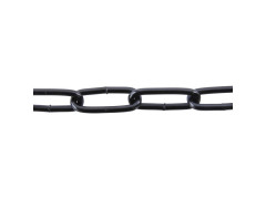 CHAINE ACIER NOIR MAILLE LONGUE D4MM LONGUEUR 2.5M 100KG STANDERS