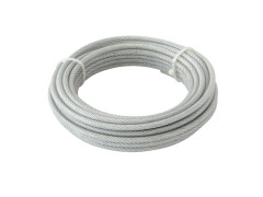 CÂBLE ACIER GAINE PVC D6MM LONGUEUR 10 M STANDERS