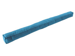 BAS DE PORTE CARRE ELLEN A COLLER TEXTILE BLEU 95CM