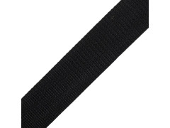 SANGLE POLYPROPYLENE NOIRE LARGEUR 40MM X LONGUEUR 5M STANDERS