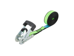 SANGLE À CLIQUET LARGEUR 25MM X LONGUEUR 5M VERT 400KG STANDERS