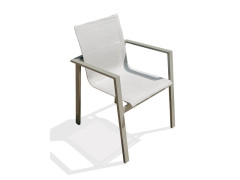 FAUTEUIL DE JARDIN EN ALUMINIUM DCB GARDEN MIAMI KAKI