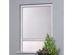 MOUSTIQUAIRE ALUMINIUM MOUSTIKIT ENROULABLE VERTICALE 1M50MX1,6M BLANC