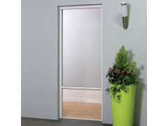 MOUSTIQUAIRE ALUMINIUM MOUSTIKIT ENROULABLE VERTICALE 1,25MX2,3M BLANC