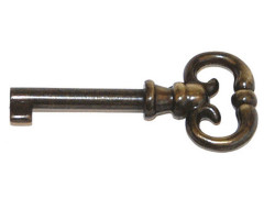 CLE ANGLAISE ZAMAK VIEILLI 70MM