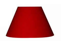 ABAT-JOUR FORME EMPIRE DIAMETRE 25CM ROUGE ROUGE 5