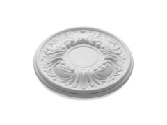ROSACE POLYURETHANE M72 BLANCHE DIAMETRE 30CM DECOFLAIR