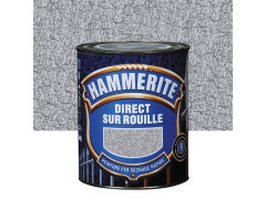 PEINTURE FER GRIS ARGENT MARTELE HAMMERITE 250ML