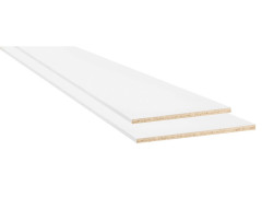 TABLETTE MELAMINEE 250X40CM EPAISSEUR 18MM BLANCHE