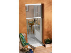 MOUSTIQUAIRE ALUMINIUM ENROULABLE VERTICALE H2,30XL1,50M BLANC