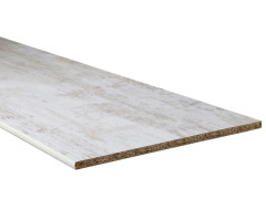 TABLETTE MELAMINEE 250 X 60 CM EPAISSEUR 18MM CHENE BLANCHI MAT