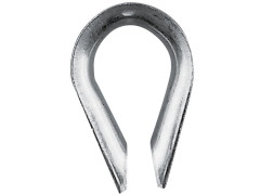 cosse coeur inoxydable 4MM aisi 304 acier carte x2