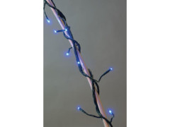 GUIRLANDE LUMINEUSE INT EXT FLICKER 192LED BLEU CABLE VERT 16M