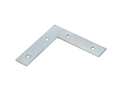 EQUERRE ASSEMBLAGE PLATE ACIER ZINGUE LONGUEUR 100MM