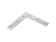 EQUERRE ASSEMBLAGE PLATE ACIER ZINGUE LONGUEUR 120MM