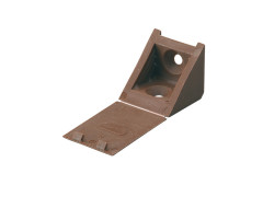 RACCORD ANGLE PLASTIQUE BRUN 23X23X24