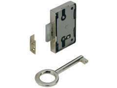 SERRURE DE MEUBLE APPLIQUE L ACIER NICK  20