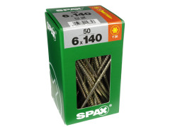 VIS UNIV TETE FRAISEE ETOILE ACIER ZN BICHROMATE 6X140 + EMB T30 BTE50