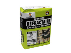 MORTIER REFRACTAIRE GRIS 25KG
