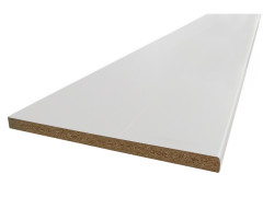 PLAN DE TRAVAIL STRATIFIE 2750X640X38MM BLANC BORDS DROITS