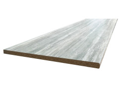 PLAN DE TRAVAIL STRATIFIE 2750X640X38MM CIMENT BORDS DROITS